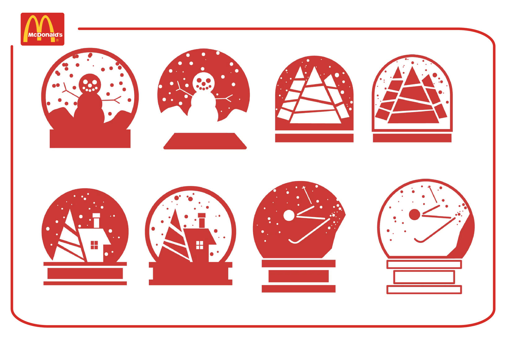 McDonald's Holiday Cup Icons
