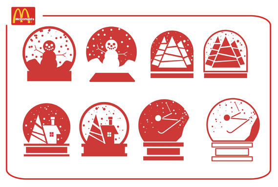McDonald's Holiday Cup Icons