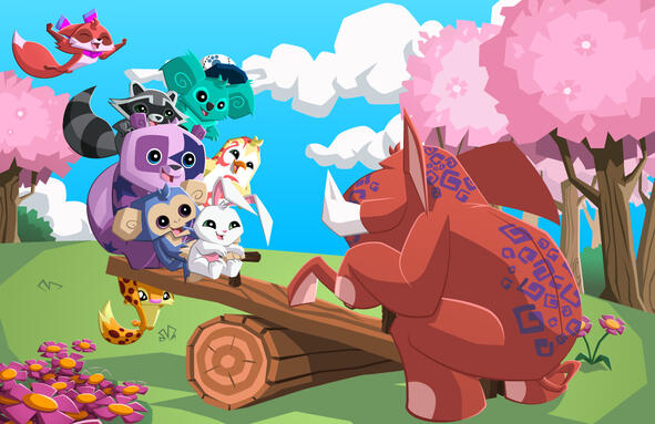 "Animal Jam" Spot Illustration