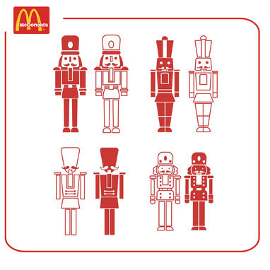 McDonald's Holiday Cup Icons