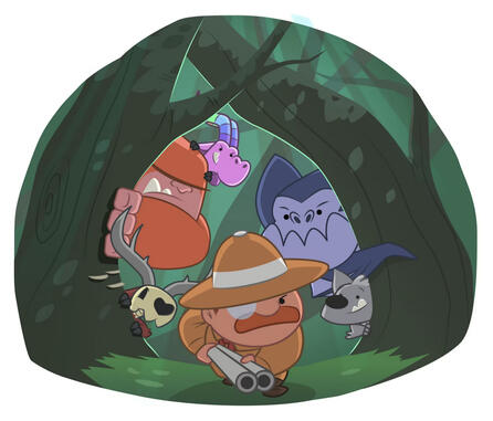 "Lil' Bitty Crypties" Spot Illustration