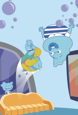 McDonald's/Pixar's "Elemental", Happy Meal Illustration