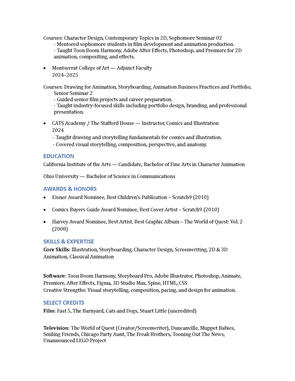 Resume page 03 Resume page 03