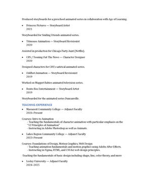Resume page 02 Resume page 02